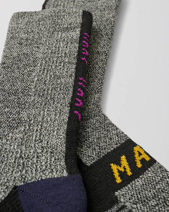 Alt_Road Merino Space Dye Sock - Black - MAAP