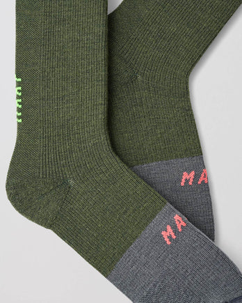 Division Sock Merino - Bronze Green - MAAP