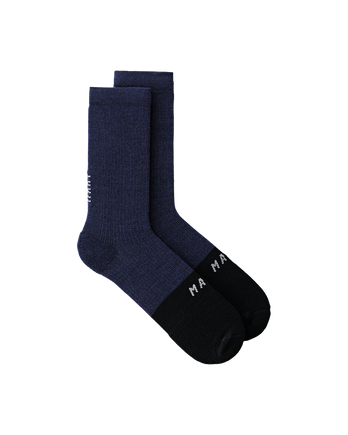 Division Merino Sock - Black Navy