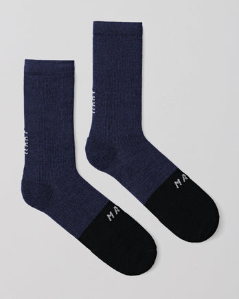 Division Merino Sock - Black Navy