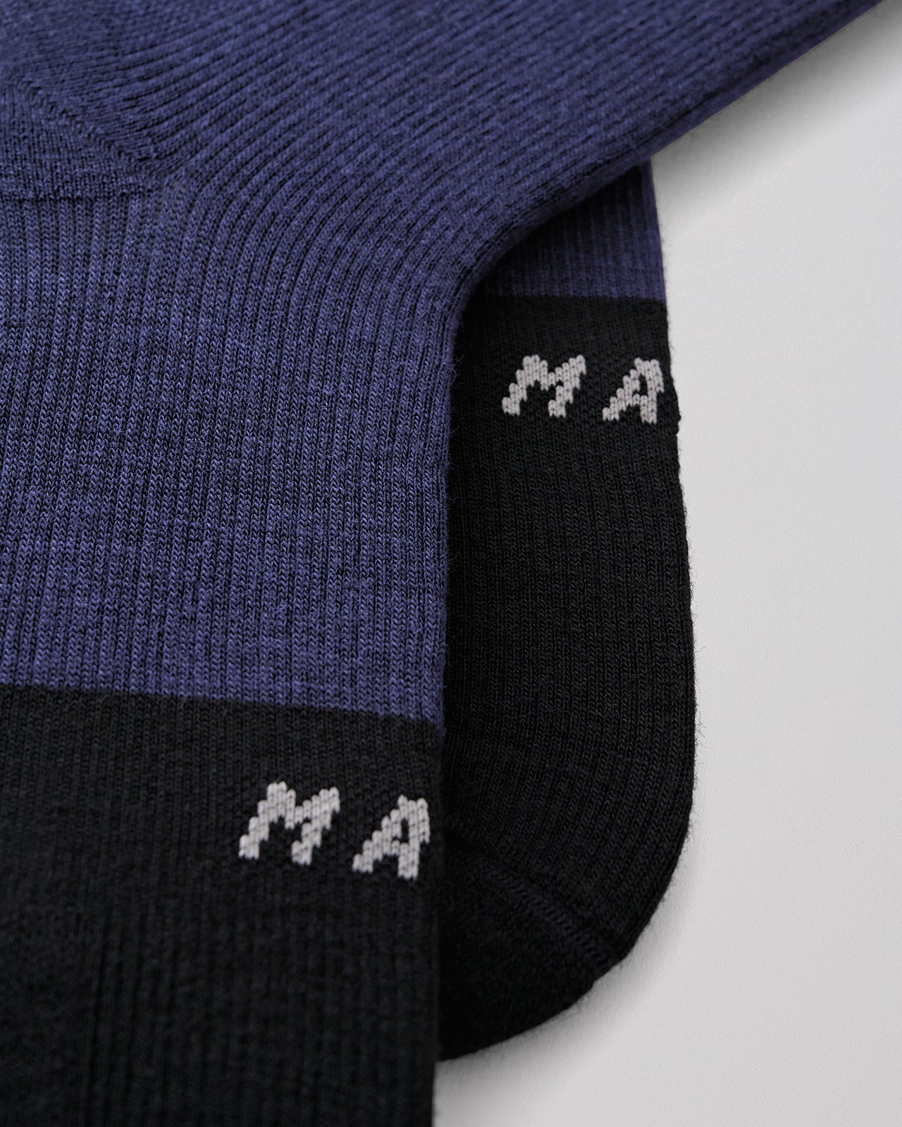 Division Merino Sock - Black Navy