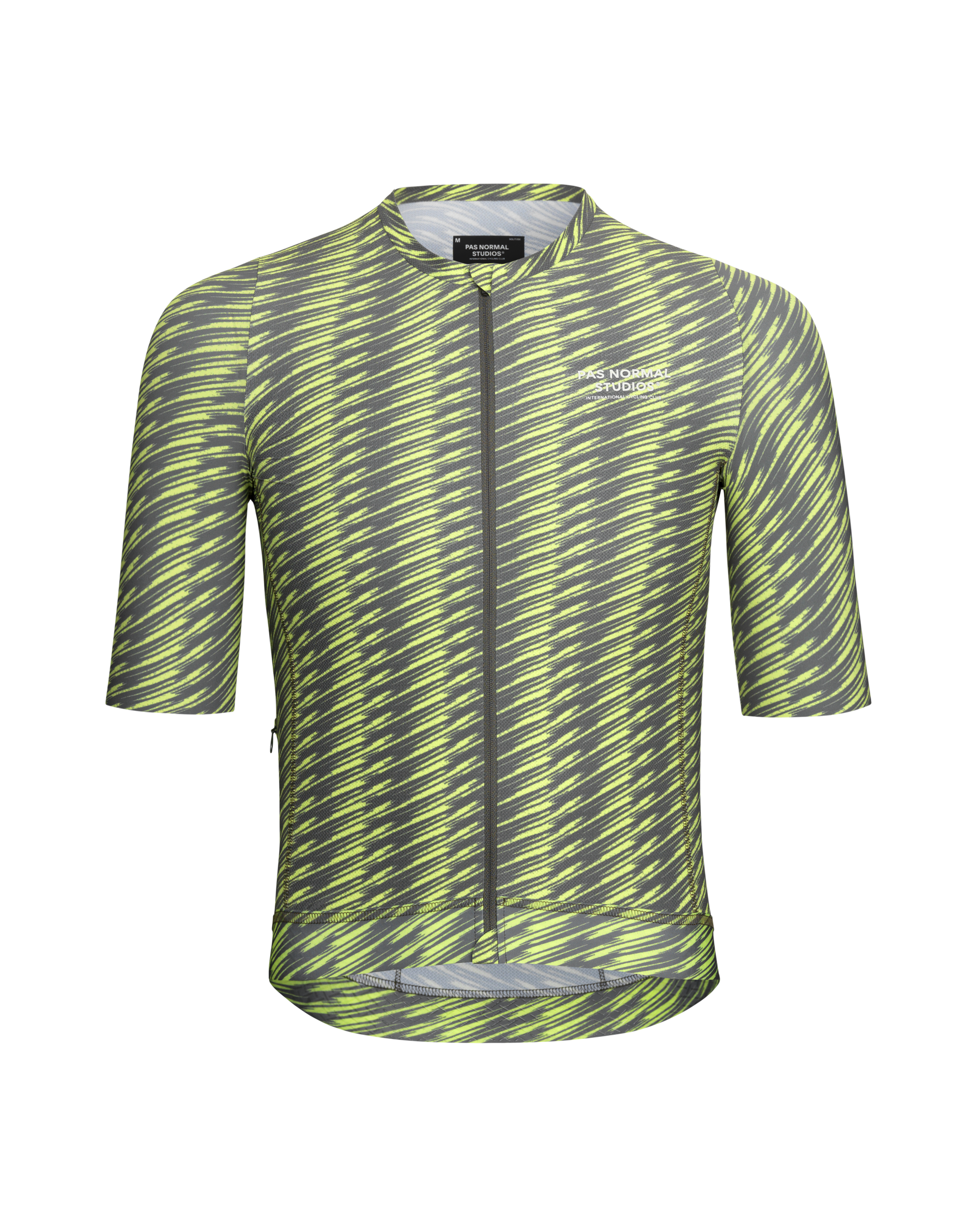 Solitude Jersey - Dark Moss/Lime Green