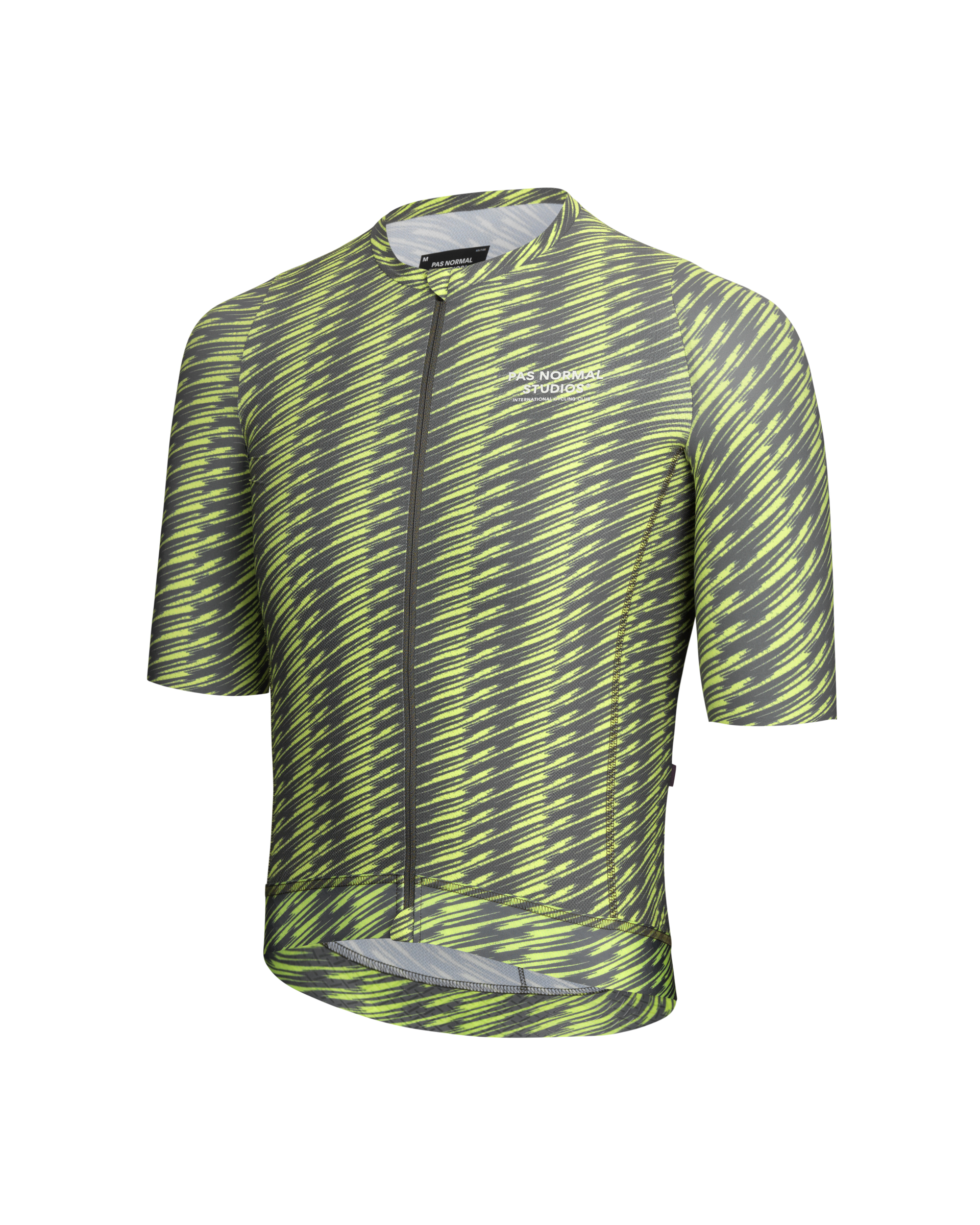 Solitude Jersey - Dark Moss/Lime Green