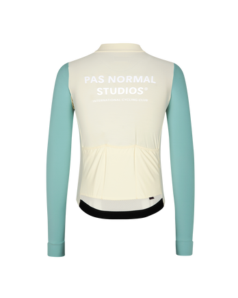 Mechanism Long Sleeve Jersey - Off White / Light Teal - Pas Normal Studios