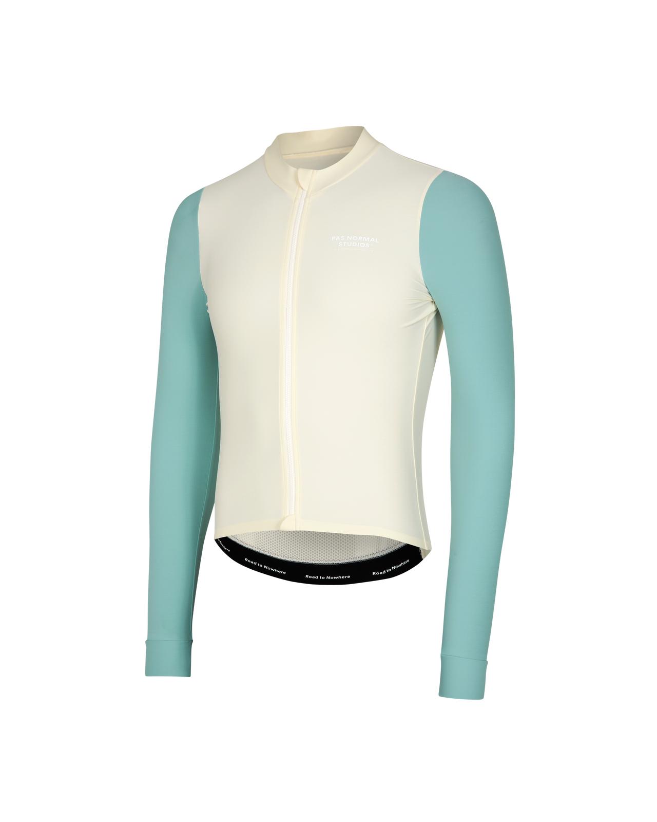 Mechanism Long Sleeve Jersey - Off White / Light Teal - Pas Normal Studios