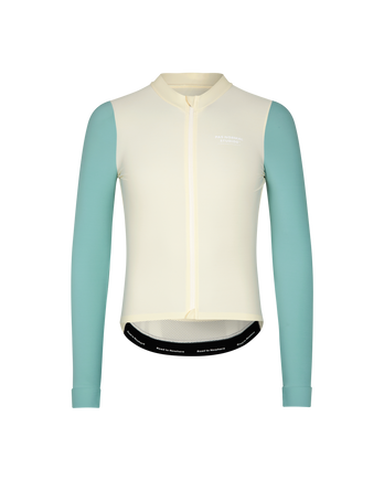 Mechanism Long Sleeve Jersey - Off White / Light Teal - Pas Normal Studios