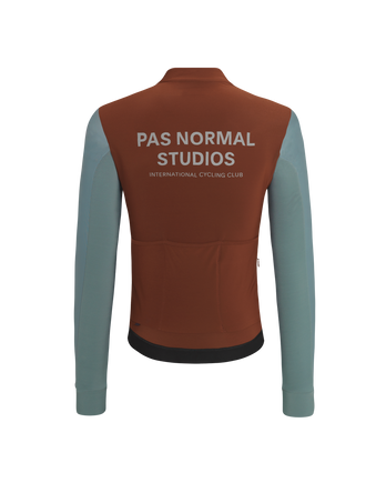 Mechanism Thermal Long Sleeve Jersey - Mahogany/ Dusty Teal - Pas Normal Studios