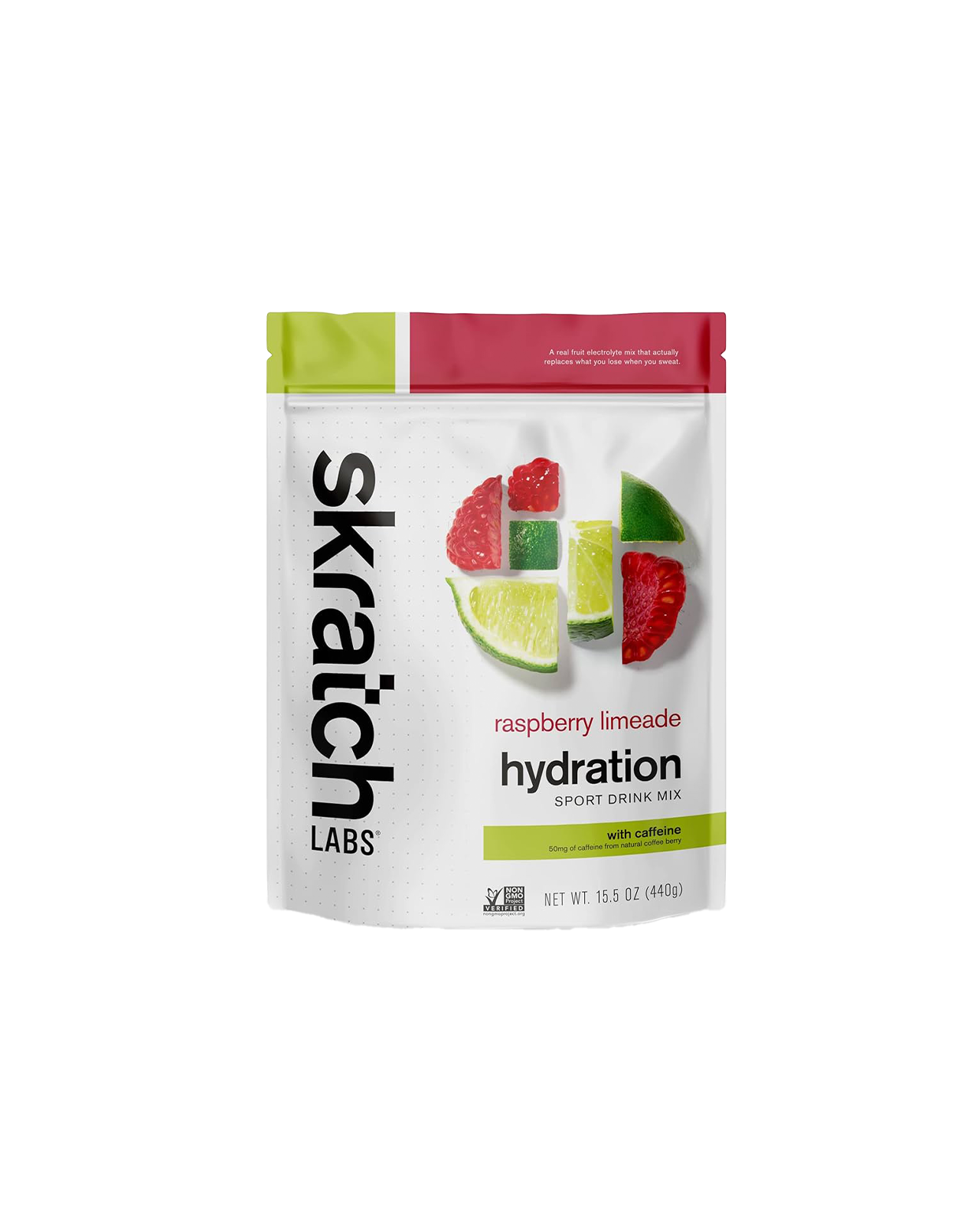 Skratch Labs Sport Caffeinated Drink Mix - Raspberry Limenade