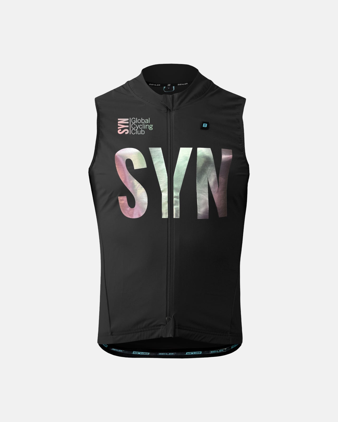 Syndicate Mesh Back Gilet - Shiny Black - Biehler