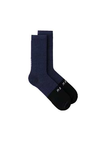 Division Merino Sock - Black Navy